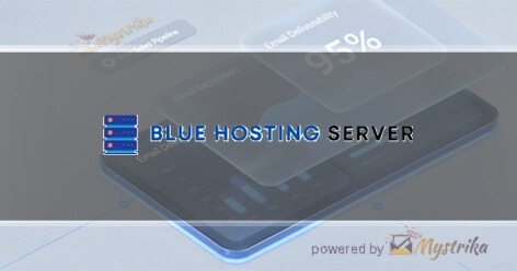 Blue Hosting Server Agency logo